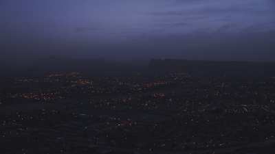 Ville de Tamanrasset la nuit
