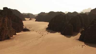 Désert rocheux dans la région de Djanet