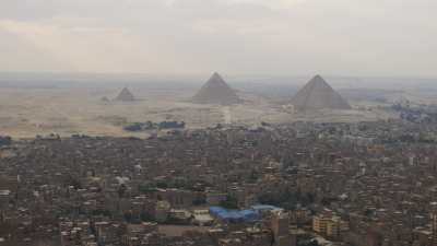 Du Nil vers les pyramides de Gizeh