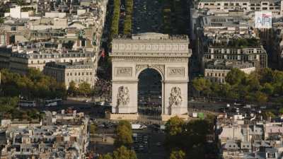 Paris : L'Arc de Triomphe et les Champs Elysées / Montmartre et la basilique du Sacré Coeur