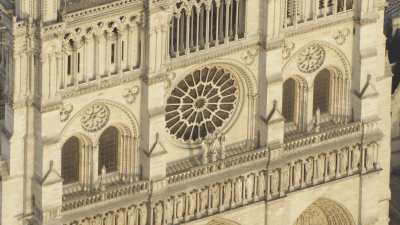 La cathédrale Notre-Dame de Paris après l'incendie