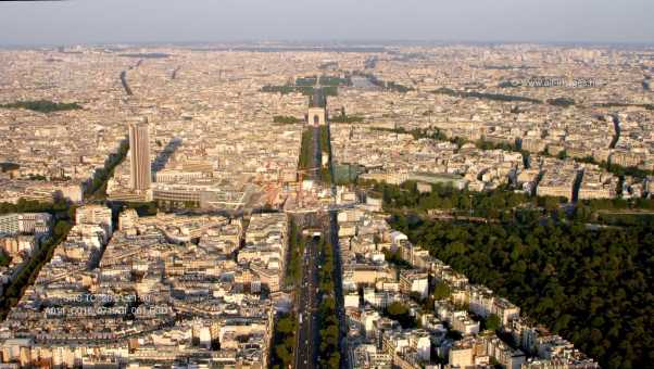 L'axe historique depuis la Défense jusqu'au centre de Paris
