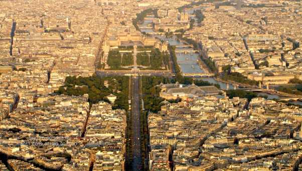 L'axe historique depuis la Défense jusqu'au centre de Paris