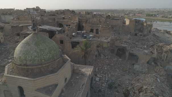 La vieille ville de Mossoul détruite par la guerre en 2017