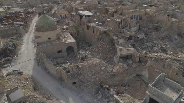 La vieille ville de Mossoul détruite par la guerre en 2017