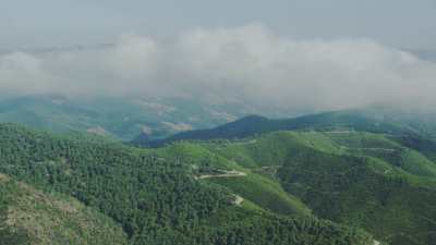 Montagnes, verdure, forêts dans la région de Tétouan