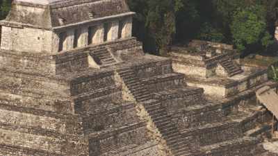 Le site maya de Palenque dans la forêt et ses temples
