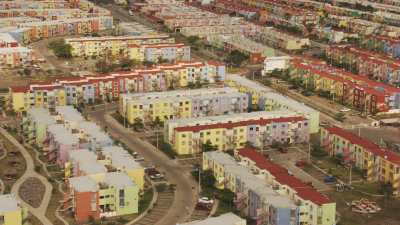 Quartiers d'habitation en banlieue de Veracruz