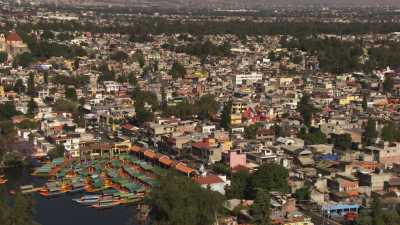 Trajineras colorées de Xochimilco
