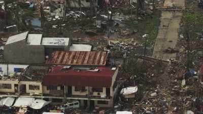 Habitat après le passage du  typhon Haiyan