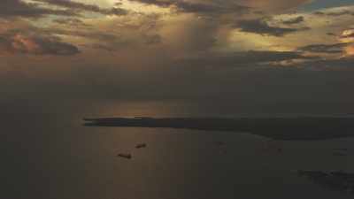 Région de Cebu au crépuscule