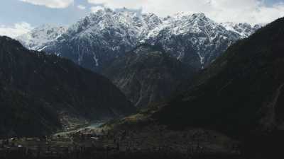 Montagnes du Pakistan, cultures en terrasse