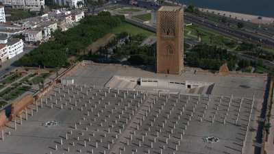 Le mausolée de Mohammed V et la tour Hassan