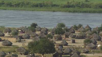 Village au bord du Nil, nord de Djouba