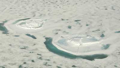 Formes glaciaires naturelles rondes