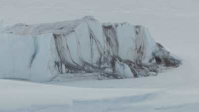 Enormes blocs de glace