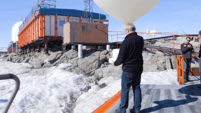 Envoi d'un ballon météo