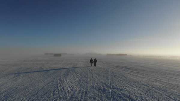 Station Concordia au début de l'hiver