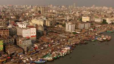 Port Sadarghat, pousse-pousse