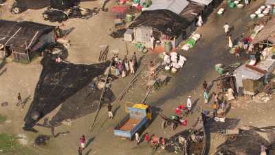 Village de pêcheur au sud de Chittagong