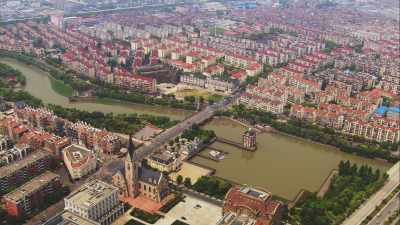 Paysage urbain, baie de Hangzhou