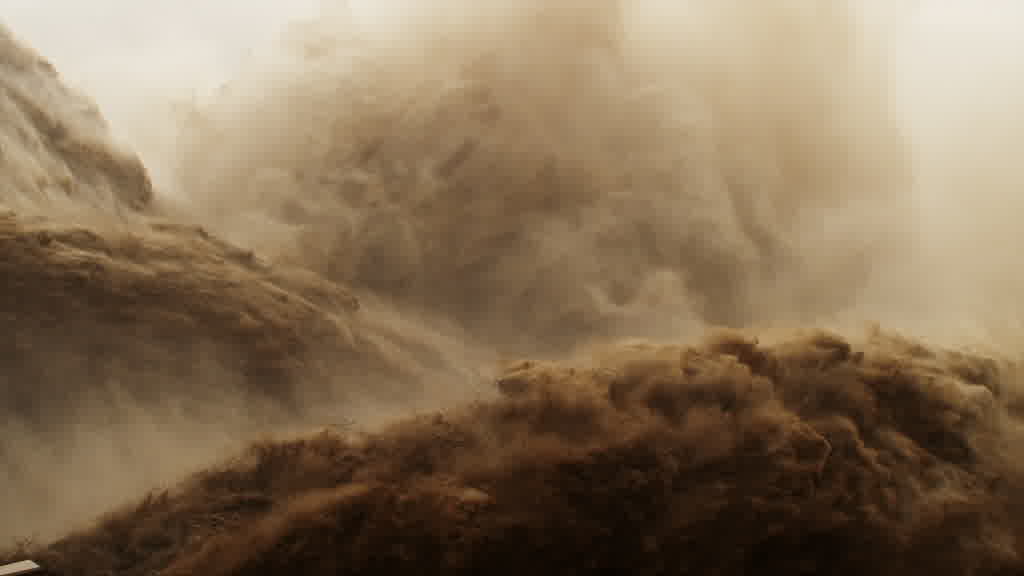 Spectaculaire lâcher des eaux du barrage de Xiaolangdi