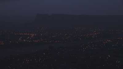 Ville de Tamanrasset la nuit