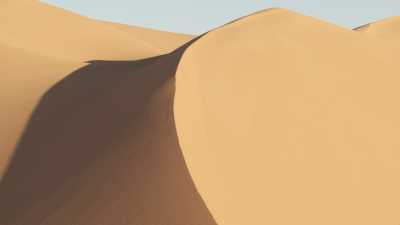 Les formes douces des dunes sahariennes