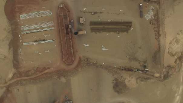 Briqueteries dans la pollution au sud du Caire