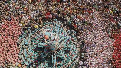 Les Castells, Tours humaines
