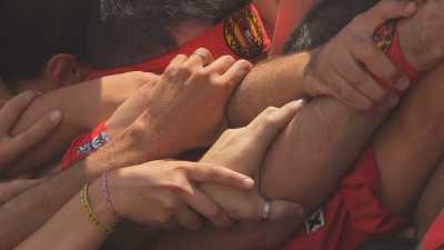 Les Castells, Tours humaines, gros plans