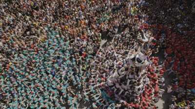Les Castells, Tours humaines, chute
