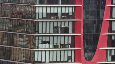 Tour de bureaux et ville