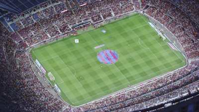 début de match au stade Camp Nou
