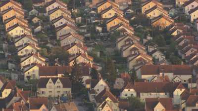 Quartiers résidentiels de maisons alignées