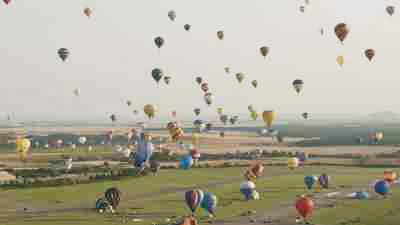 Rassemblement de montgolfières