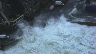 Tempête au port du Guilvinec