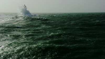Tempête en mer d'Iroise