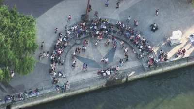 Danse sur bords de Seine et toit de l'Institut Français de la Mode