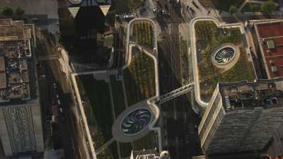 Le Centre commercial Beaugrenelle, les Jardins Partagés sur toit