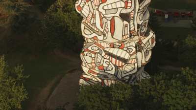 L'île Saint-Germain, le Parc et la sculpture de Dubuffet