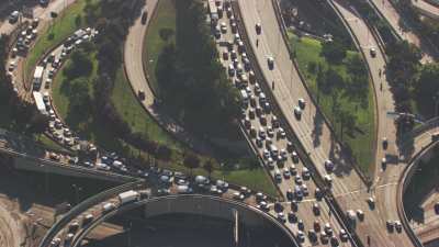 Echangeur routier à Bercy, l'un des plus importants en France