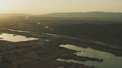 Soleil couchant sur la Provence