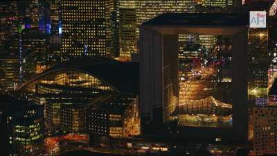 La Défense la nuit, paysage depuis Neuilly + Topshots