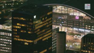 Paris La Défense de nuit