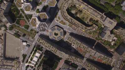 Topshots sur le quartier du Trapèze et du Pont de Sèvres à Boulogne-Billancourt