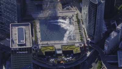 Topshots sur le quartier de Paris la Défense et l'Axe Historique de Puteaux jusqu'à Nanterre