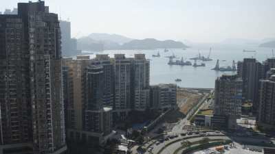 Immeubles et baie de Kowloon