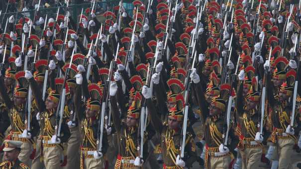 Défilé militaire pour le 65ème Jour de la République Indienne