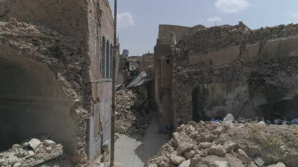 La vieille ville de Mossoul détruite par la guerre en 2017